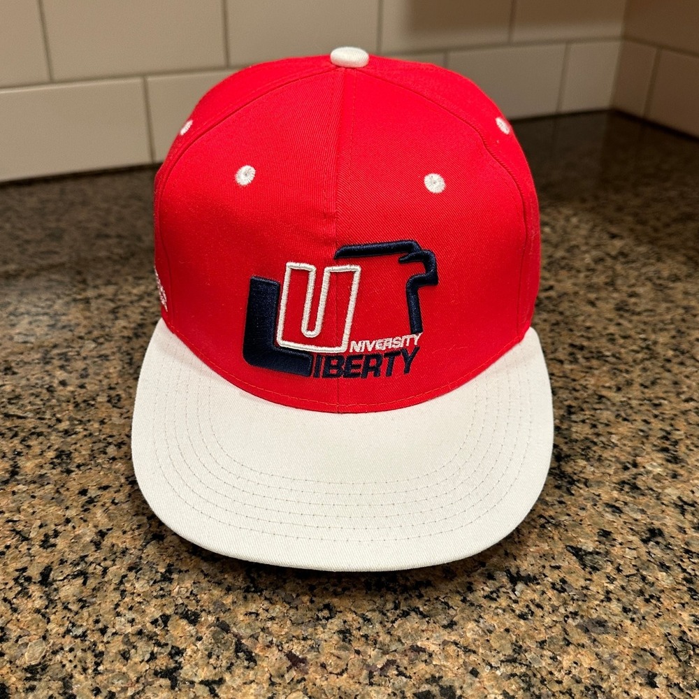 Liberty University Hat Melonwear Snapback Men's Adjustable Red White Nissan